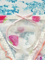 White Mesh Strawberry Panty