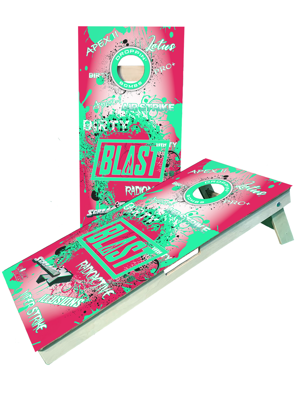 Blast Cornhole Splatt Style Boards - Pro Grade - SJB-DIAMOND ELITES