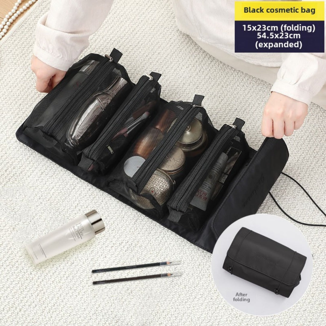 Travel portable large capacity makeup bags,Makeup bag organizers,Can be split into four-in-one cosmetic bag, toiletries and makeup storage bag, Toiletry Bag organizer, - SJB-DIAMOND ELITES