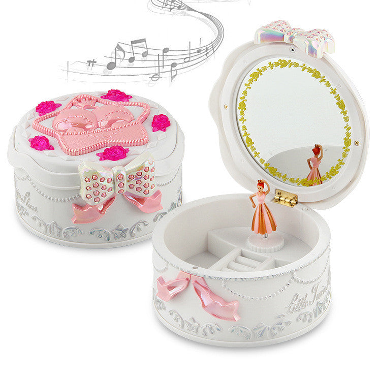 Rotating Ballet Music Box With Makeup Mirror Pi-Mart