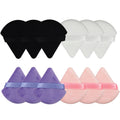 Triangular Fan-shaped Ribbon Dry Powder Puff Short Hair Material