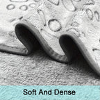 1pc Comfy Puppy Blanket with Cute Paw Prints - Soft, Warm Fleece for Dogs and Cats - Ideal for Nap Time and Travel