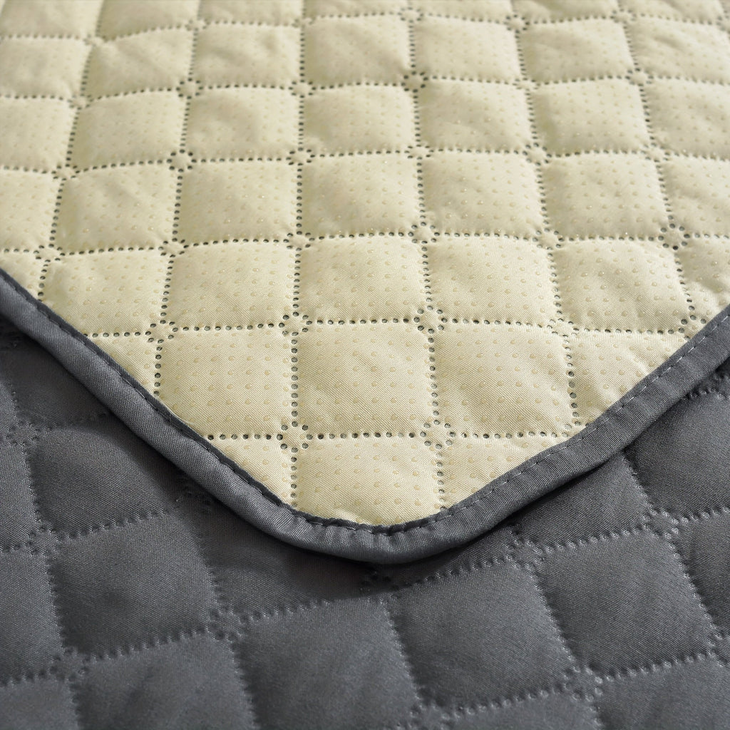 1pc Waterproof Solid Color Plaid Non-Slip Pet Sofa Cover, Machine Washable Blanket for All Season Protection, Suitable for Cats, Dogs, and Small Animals