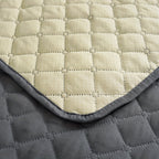 1pc Waterproof Solid Color Plaid Non-Slip Pet Sofa Cover, Machine Washable Blanket for All Season Protection, Suitable for Cats, Dogs, and Small Animals