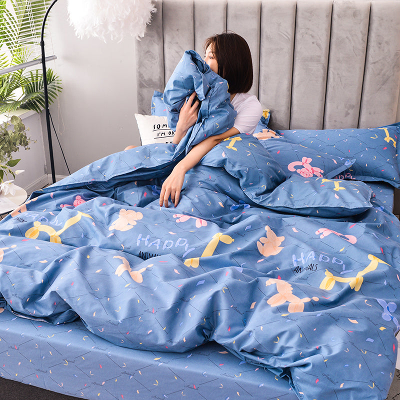Scandinavian Style Simple Duvet Cover Single Bed Pi-Mart