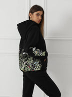 Women's Solid Color Floral Long Sleeved Sweatshirt - SJB-DIAMOND ELITES
