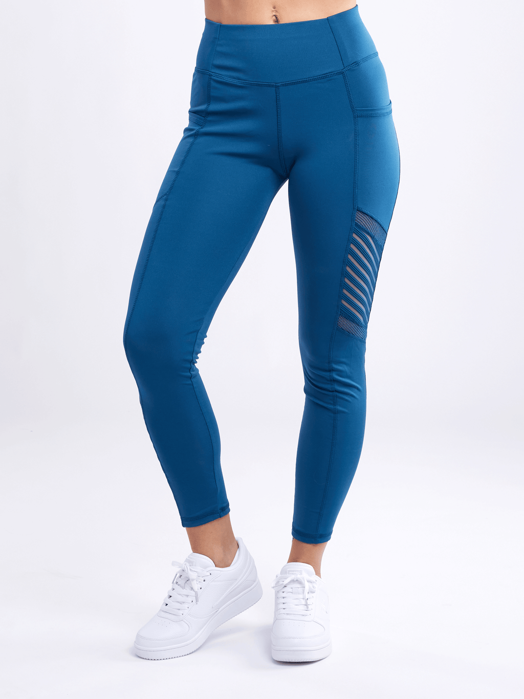 JupiterGear High-Waisted Pilates Leggings with Side Pockets & Mesh Pan - SJB-DIAMOND ELITES