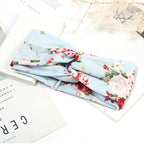 Sweat-absorbent And Anti-perspirant Bundled Headband With Wide-brimmed Print Headband Pi-Mart