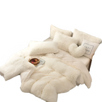 Mink four-piece set, plush crystal duvet set of four