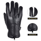 Men's Warm Winter Genuine Leather Driving Gloves MRX Products