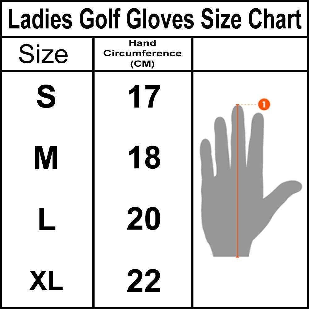 MRX Women's Golf Gloves Left & Right Hand Cabretta Leather Golfer Glove - SJB-DIAMOND ELITES