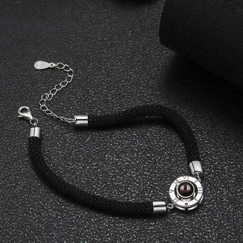 925 Sterling Silver Projection Corn Knot Tibetan Bracelet