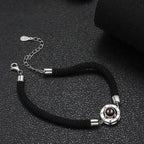 925 Sterling Silver Projection Corn Knot Tibetan Bracelet