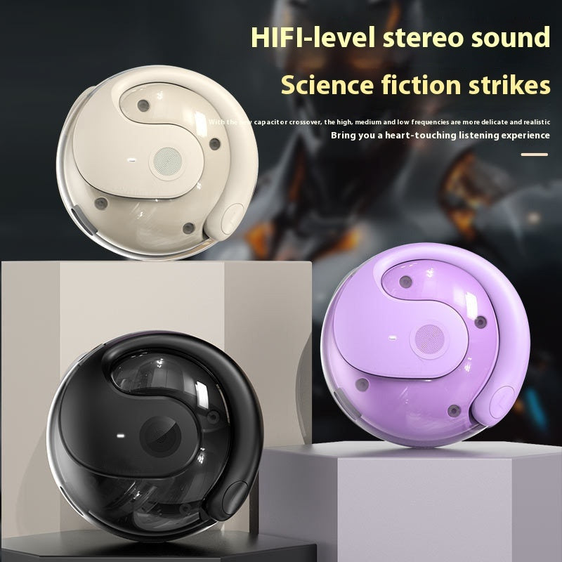 AI Translation Small Coconut Ball Wireless Bluetooth Headset Ear-mounted Headset Pi-Mart