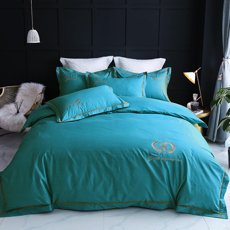 Four-piece Household Simple Cotton Bed Duvet Cover Pi-Mart