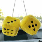 Fuzzy Plush Dice Car Accessory - SJB-DIAMOND ELITES