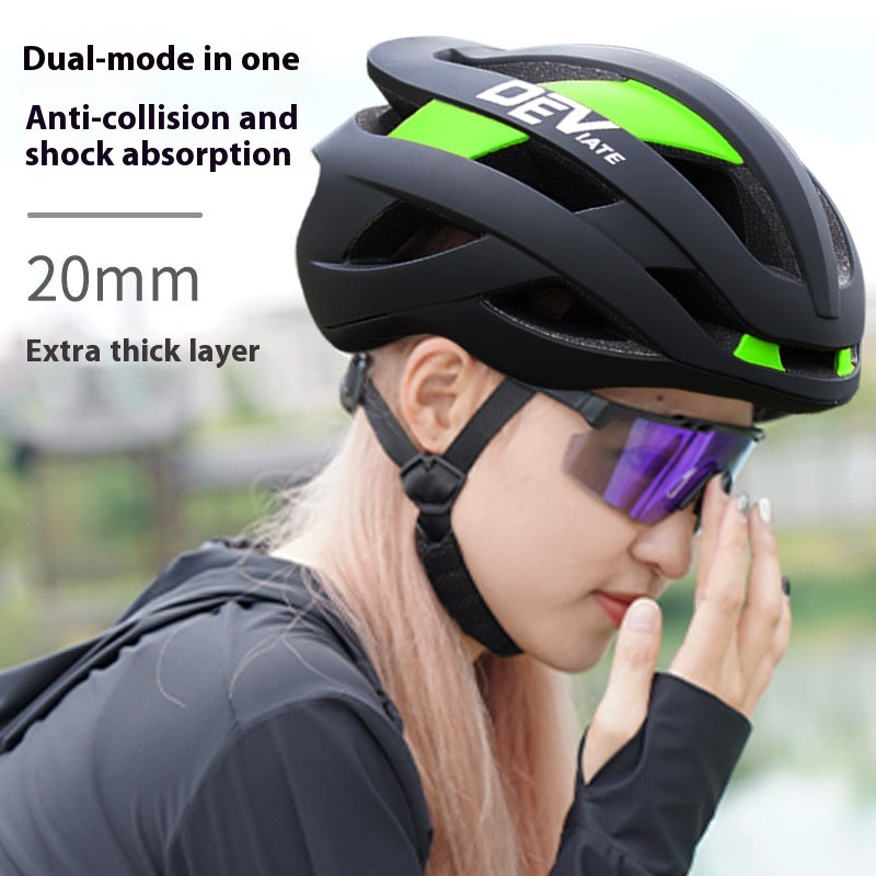Bicycle Helmet Full Boud Edage Belt Fly Net Unisex Breathable Integrated Mountain Bike Riding Head Lootquake LLC