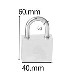 The Padlock Of The White Steel Electric Meter