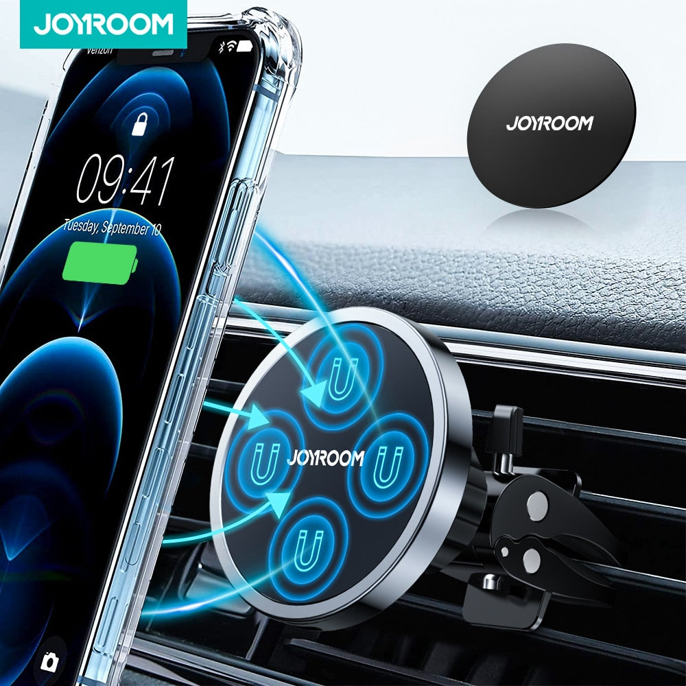 15W Qi Magnetic Car Phone Holder Wireless Charger - SJB-DIAMOND ELITES