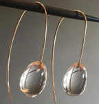 Ornament Simple Personality Glass Ball Ear Ring Pi-Mart