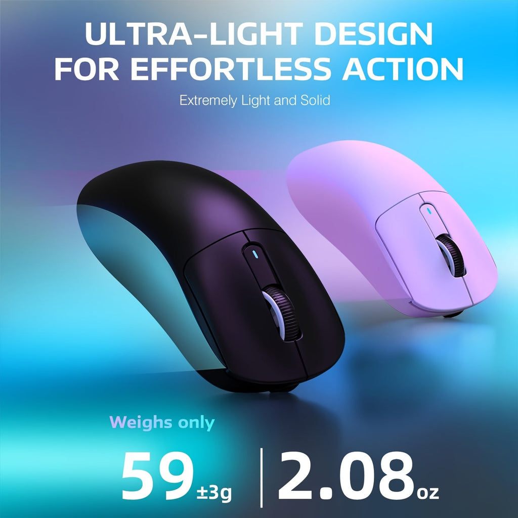 ATTACK SHARK X3PRO 4K/8K Lightweight Wireless Gaming Mouse with Tri-Mode (Wired/2.4GHz/BT), PAW3395 Optical Sensor, Up to 26K DPI, Kailh GM8.0 Switch, Long Battery, 7 Buttons for PC/Laptop/Win Lootquake LLC