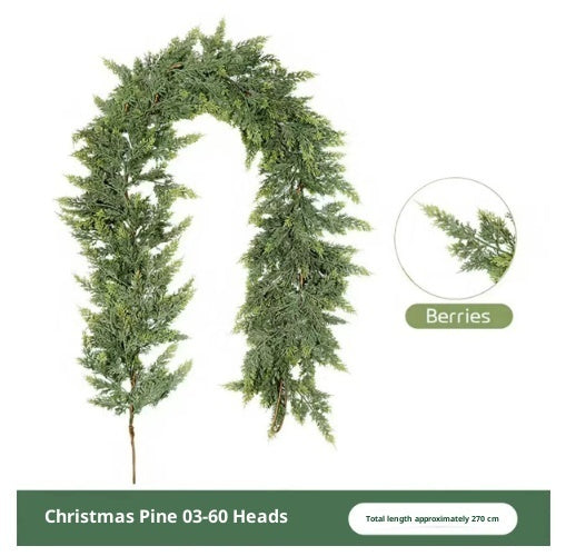 Thickened Cedar Rattan Decorations Christmas Pine And Cypress Rattan Pi-Mart