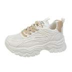 Mesh Breathable White Shoes Thick Bottom Heighten Casual Shoes Sports Women's Shoes Pi-Mart