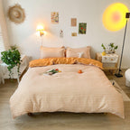 Student Dormitory Thick Sanded Aloe Cotton Four-piece Set Bed Linen Quilt Cover Bedding Pi-Mart