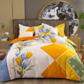 Cotton Winter Linen Quilt Cover Bedding Set Pi-Mart
