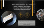 Wavy Recycled Aluminum Snack And Nut Bowl Minimal Design