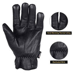 Men's Warm Winter Genuine Leather Driving Gloves MRX Products