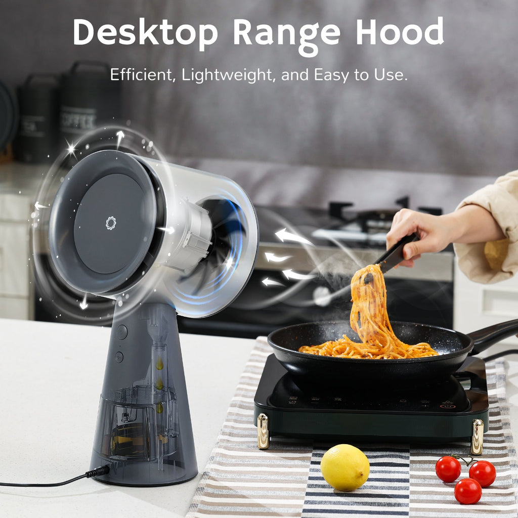 RH180 Portable Desktop Range Hood, Wired Powered Option - European version - SJB-DIAMOND ELITES