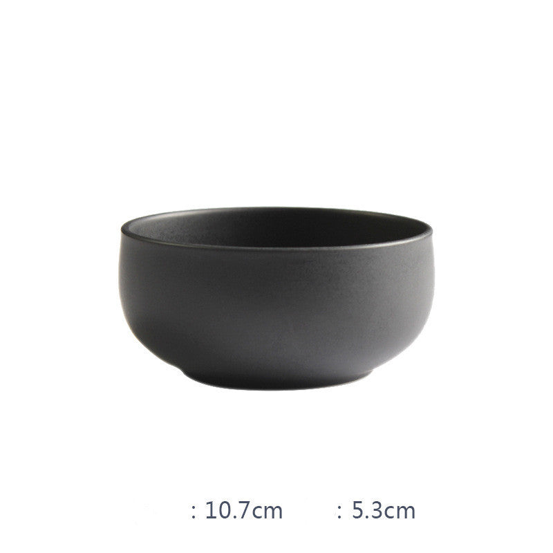 Nordic Ceramic Rice Bowl Steak Plate Deep  Household Tableware Dish Set Pi-Mart