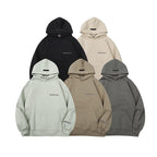 Essentials Chest Letters Printing Hooded Sweatshirts Pi-Mart