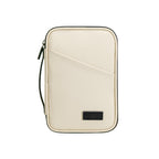 Large capacity passport bag, multi-function document storage bag, PU waterproof travel storage bag, anti-theft tote certificate bag. - SJB-DIAMOND ELITES