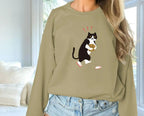 Women's Fashionable Solid Color Printed Long Sleeved Sweatshirt - SJB-DIAMOND ELITES