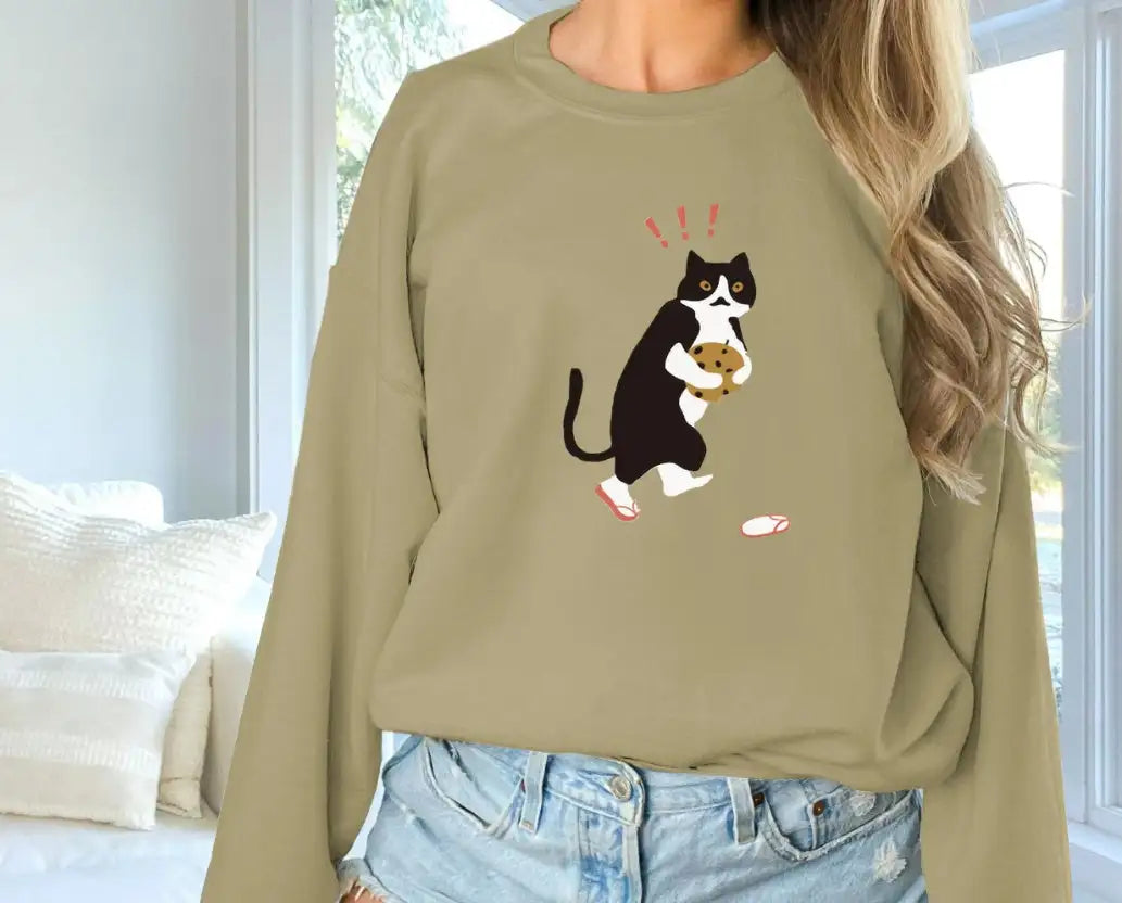 Women's Fashionable Solid Color Printed Long Sleeved Sweatshirt - SJB-DIAMOND ELITES