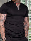 Men's Notched Short Sleeve Active T-Shirt