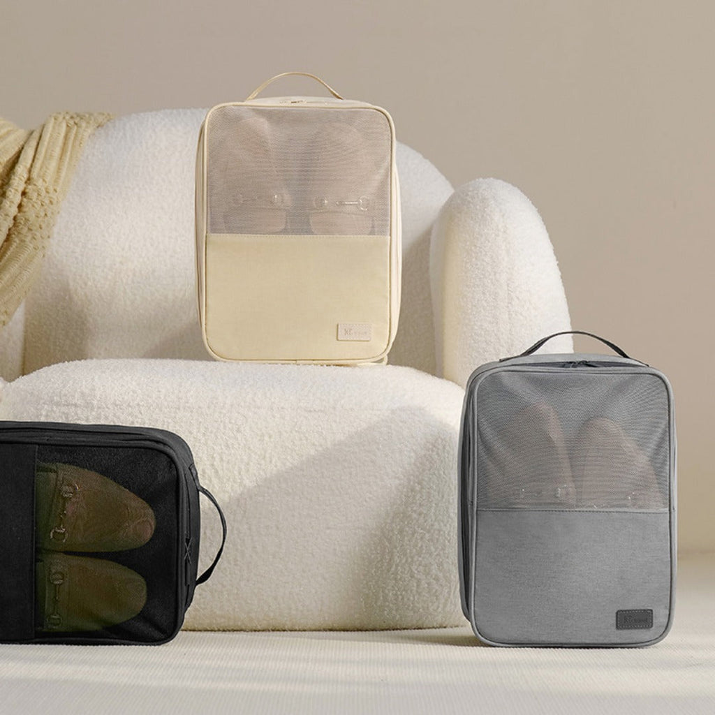 Shoe storage bag, anti-splashing thickened shoe box, travel storage shoe bag, can accommodate three pairs of shoe storage bag - SJB-DIAMOND ELITES