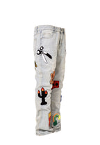 Light Color Irregular Towel Embroidered Slim Straight-leg Denim Trousers Lootquake LLC