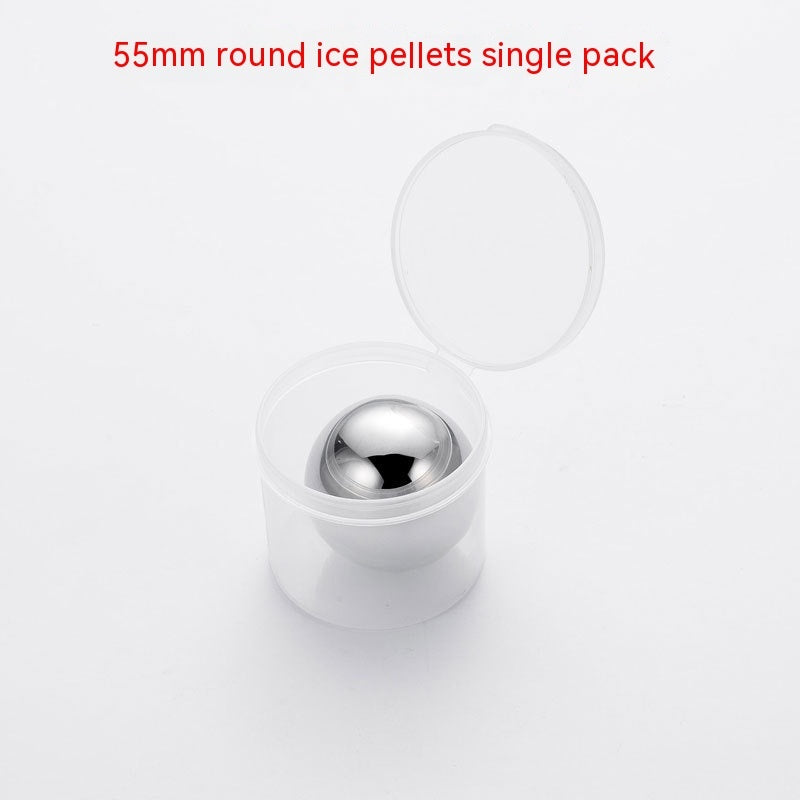 Stainless Steel Round Whisky Stone Suit Ice Hockey Wine Supplies Pi-Mart