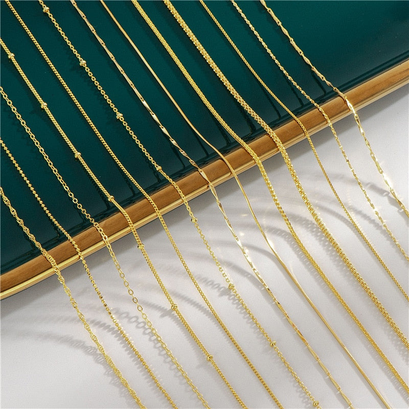18K Gold Plated Necklaces Pi-Mart
