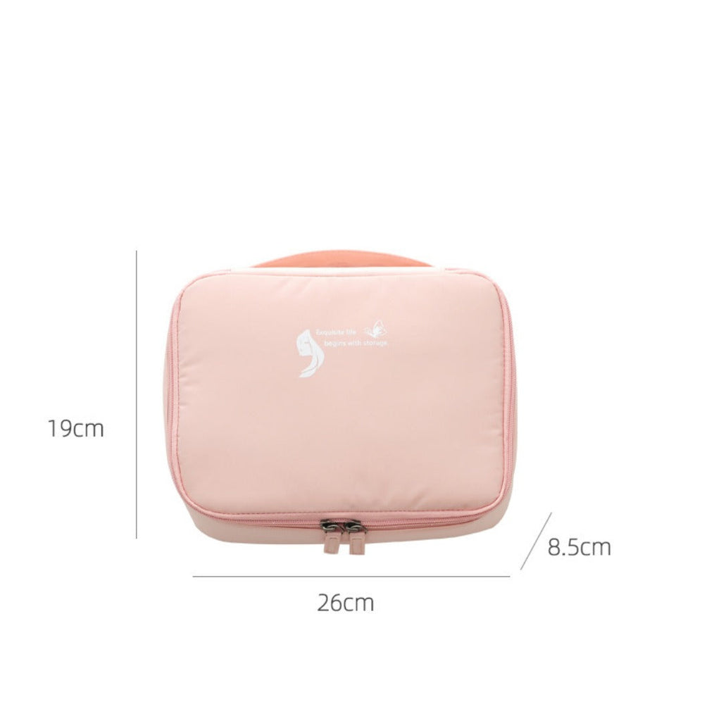 Lightweight makeup bags,Waterproof multi-functional portable toilet bag, anti-wrinkle large-capacity square cosmetic bag, makeup bag with compartments, - SJB-DIAMOND ELITES