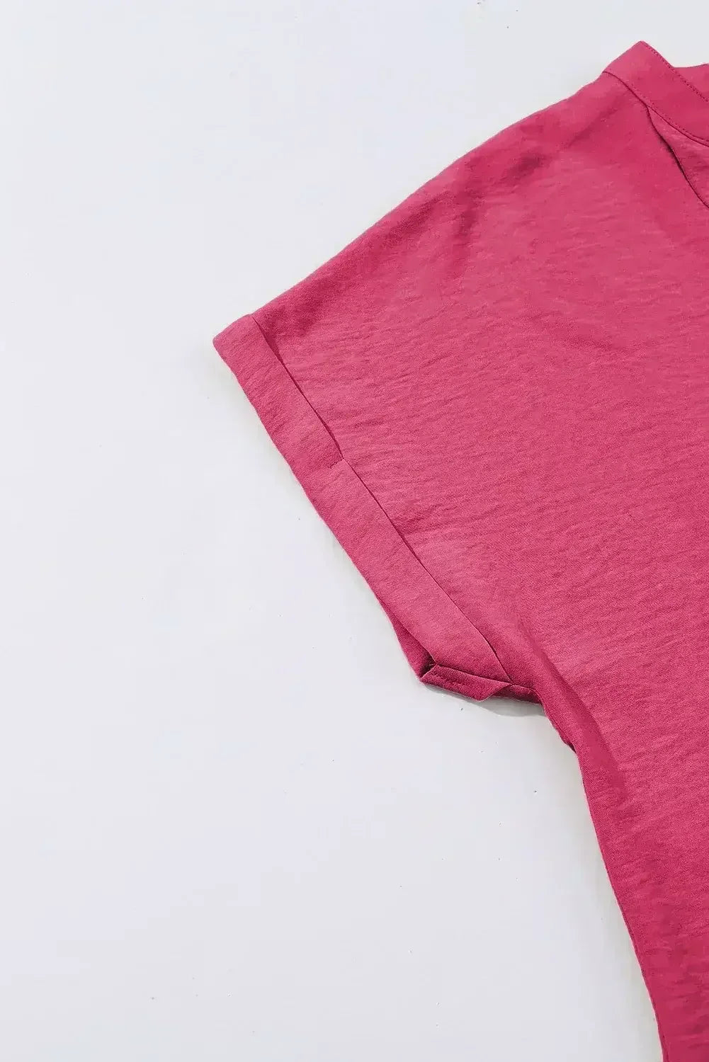 White Notched Neck Batwing Sleeve Blouse | Femstylo