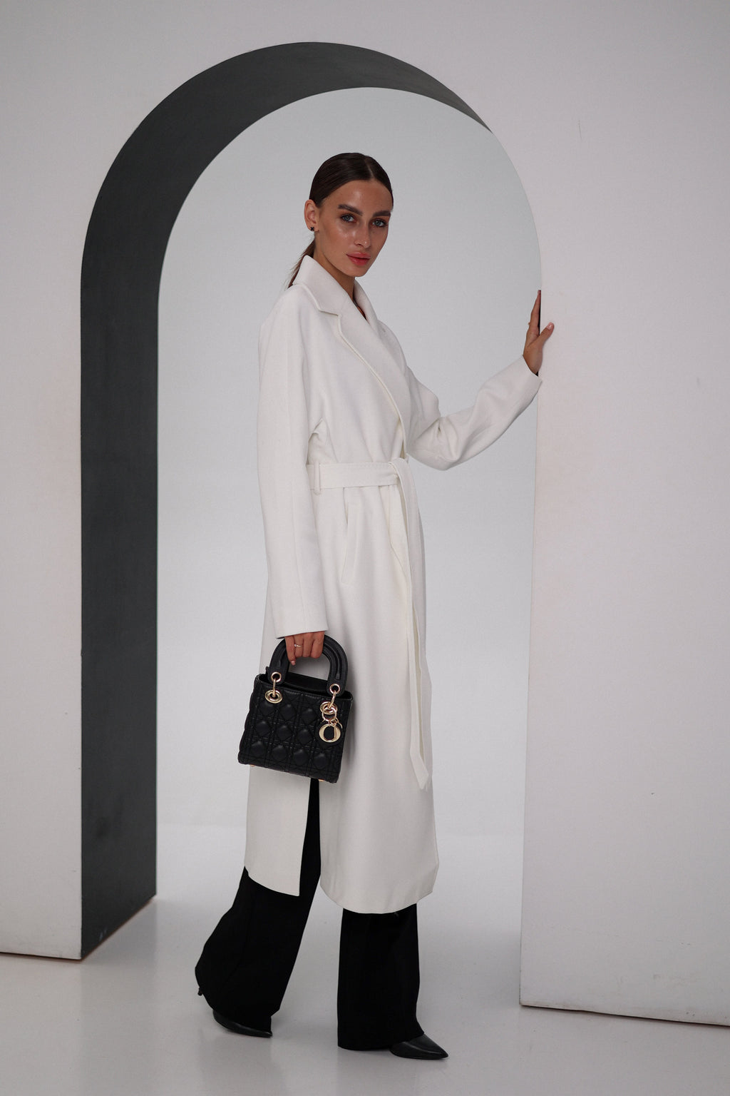 Pre-Order. Re-Stock Ships February 2026. Cambridge Comfort Wraparound Wool Cashmere Coat - SJB-DIAMOND ELITES