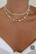 Colorfast Love Natural Small Grain Pearl Necklace Pi-Mart