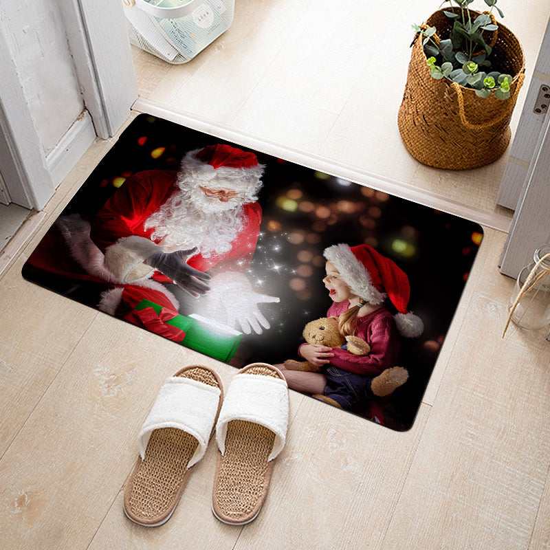Christmas Floor Mat Bedroom Bathroom Home Absorbent Non-slip Pi-Mart