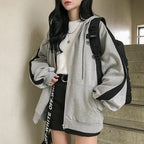 Student Sports Long Sleeved Jacket Grey Pi-Mart