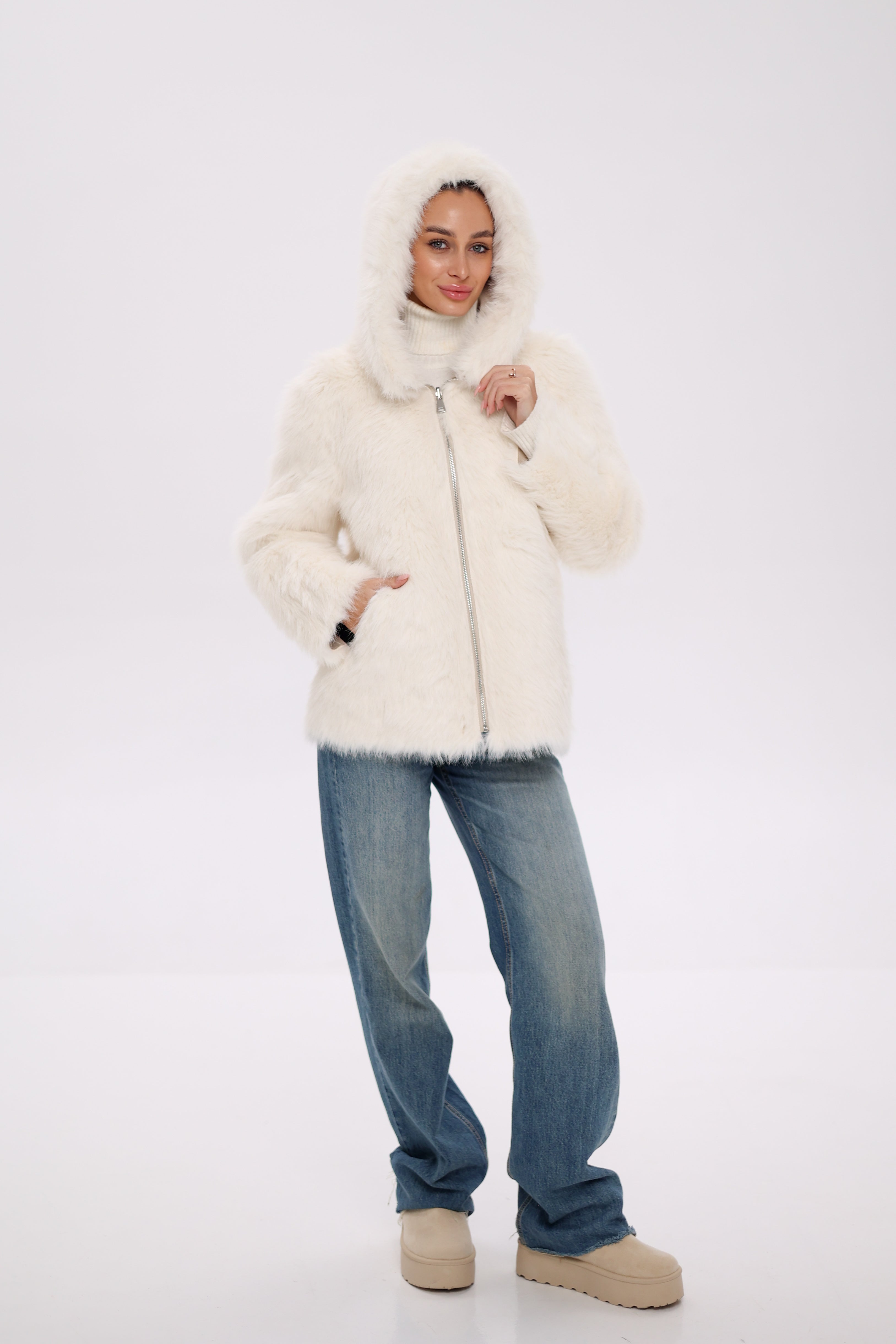 ⇆ Reversible Hooded Wool Blend Jacket - SJB-DIAMOND ELITES