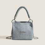 Design super soft bucket bag, work top handle bag, chain handbag, simple shoulder crossbody bag - SJB-DIAMOND ELITES